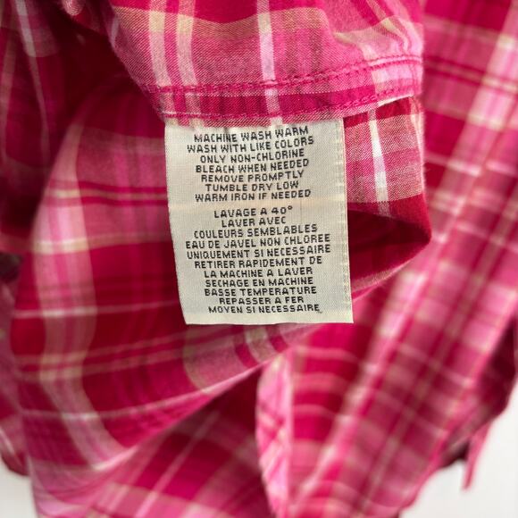 Ralph Lauren Denim & Supply Pink Plaid Shirt - Women's L - Picture 6 of 6